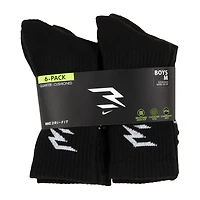 Nike 3BRAND by Russell Wilson Big Kid Boys 6 Pair Crew Socks