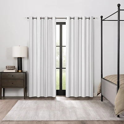 Fieldcrest Heritage Classic Stripe Grommet Top Energy Saving 100% Blackout Single Curtain Panel