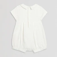 Mia & Mimi Christening Baby Boys Short Sleeve 2-pc. Romper