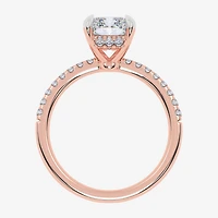 F-G /Vs2-Si1) Womens 1/2 Ct. T.W. Lab Grown White Diamond 14K Gold Side Stone Engagement Ring