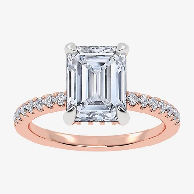 F-G /Vs2-Si1) Womens 1/2 Ct. T.W. Lab Grown White Diamond 14K Gold Side Stone Engagement Ring