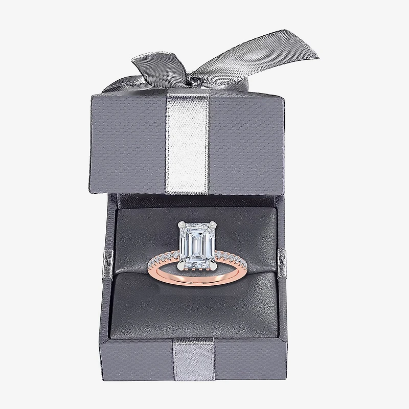 F-G /Vs2-Si1) Womens 1/2 Ct. T.W. Lab Grown White Diamond 14K Gold Side Stone Engagement Ring