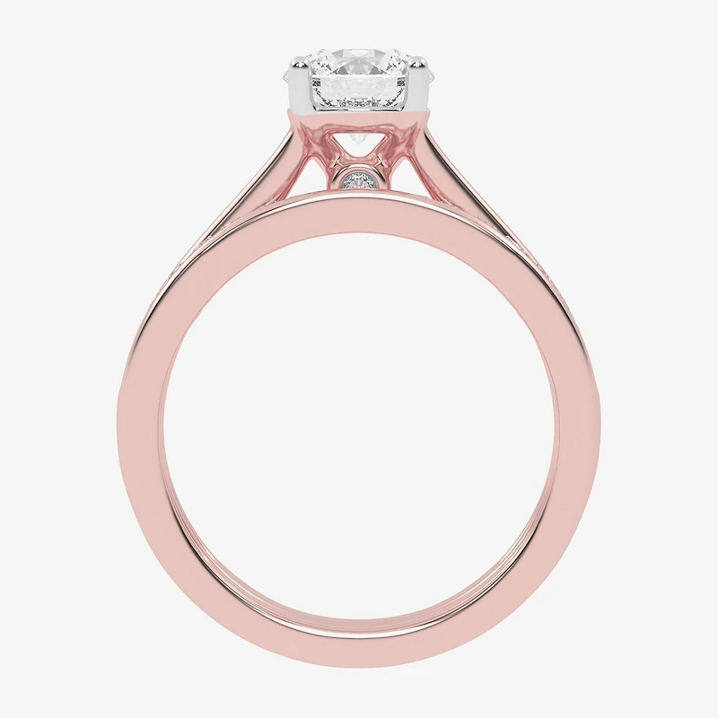 (F-G /Vs2-Si1) Womens 5 1/2 CT. T.W. Lab Grown White Diamond 10K Gold Round Side Stone Bridal Set