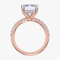 (F-G /Vs2-Si1) Womens 8 1/2 Ct. T.W. Lab Grown White Diamond 14K Gold Side Stone Engagement Ring