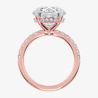 F-G /Vs2-Si1) Womens 1/2 Ct. T.W. Lab Grown White Diamond 14K Gold Round Side Stone Engagement Ring