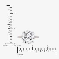 F-G /Vs2-Si1) Womens 1/2 Ct. T.W. Lab Grown White Diamond 14K Gold Round Side Stone Engagement Ring