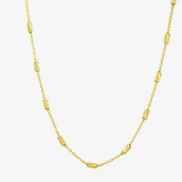 Gold Addiction Womens 10K Gold 18 Inch Link Chain Necklace