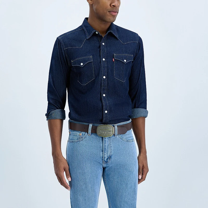 Levi's® 40mm Logo Plaq Mens Belt