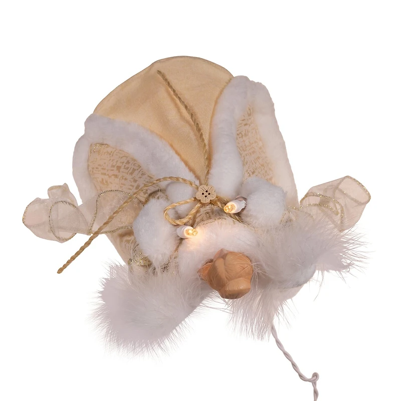 Kurt Adler 10" 10-Light Natural Angel Indoor Tree Skirt