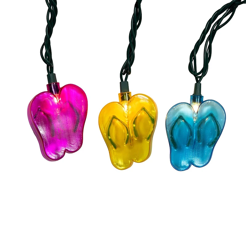 Kurt Adler 12' 10-Light Flip-Flops String Lights