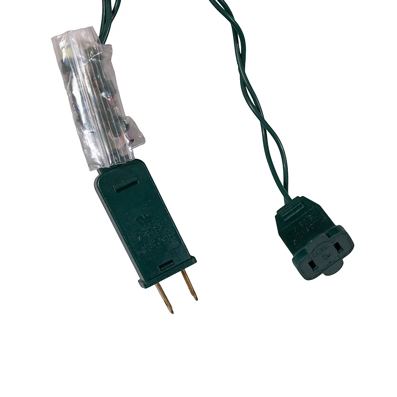 Kurt Adler 15.7' 20-Light Multicolor Led Clear Lotus Flower With Green Wire String Lights