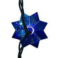 Kurt Adler 15.7' 20-Light Multicolor Led Clear Lotus Flower With Green Wire String Lights