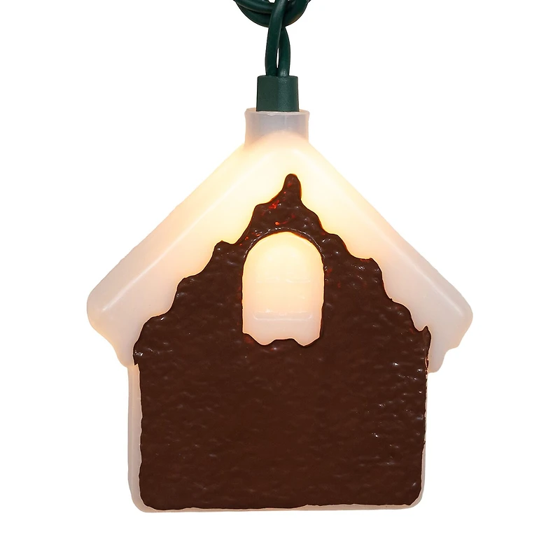 Kurt Adler 10-Light Gingerbread House String Lights
