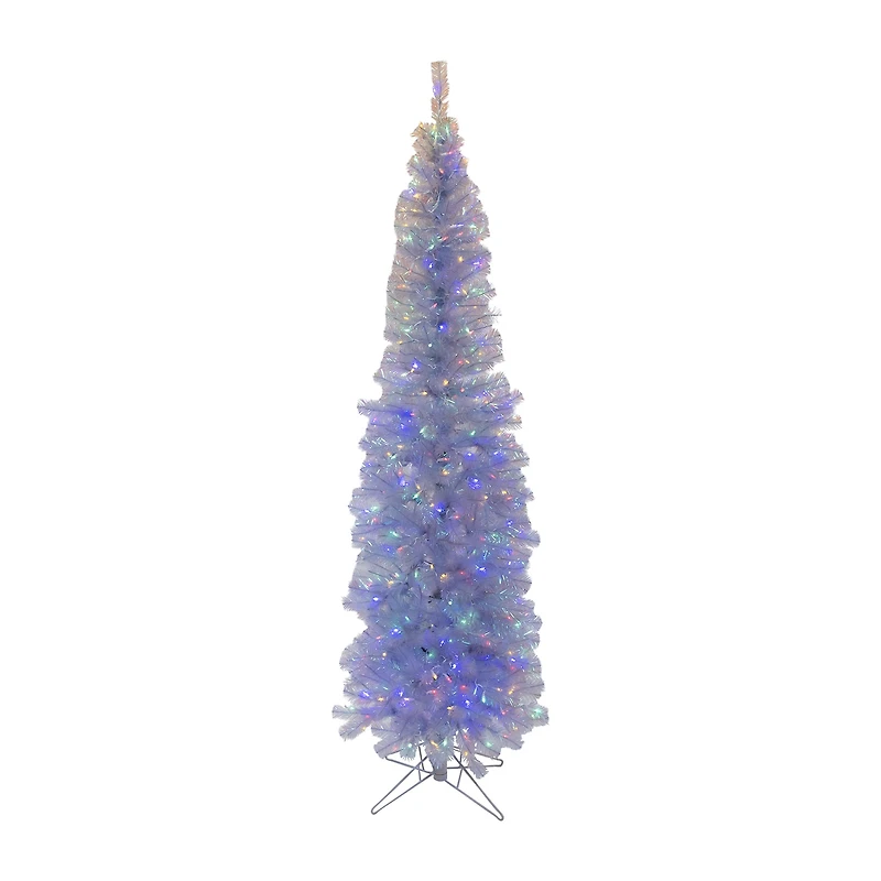 Kurt Adler 7' Warm White Led Iridescent Slim Winchester 7 Foot Christmas Tree