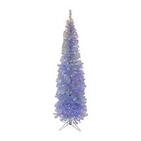Kurt Adler 7' Warm White Led Iridescent Slim Winchester 7 Foot Christmas Tree