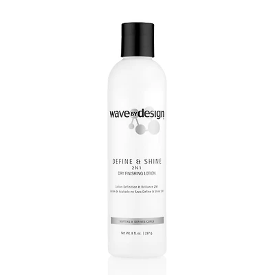 Design Essentials Wave By Design Define & Shine 2-N-1 Dry Finishing Hair Lotion 8 oz.