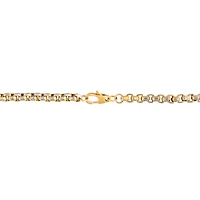 Mens Stainless Steel 8 1/2 Inch Solid Box Chain Bracelet