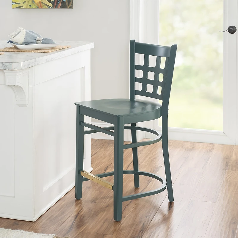 Linon Lashley Kitchen And Dinning Room Collection Counter Height Bar Stool