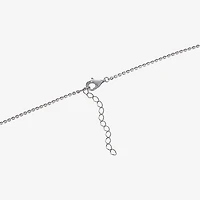 Womens Sterling Silver 16 Inch Name Necklace