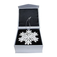 Kurt Adler 4-Inch Elegant Snowflake Ornament with Swarovski Elements