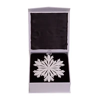 Kurt Adler 4-Inch Elegant Snowflake Ornament with Swarovski Elements
