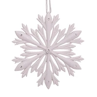 Kurt Adler 4-Inch Elegant Snowflake Ornament with Swarovski Elements