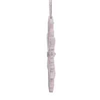 Kurt Adler 4-Inch Elegant Snowflake Ornament with Swarovski Elements