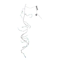 Kurt Adler 6-Foot 66-Light Gumball LED White Garland