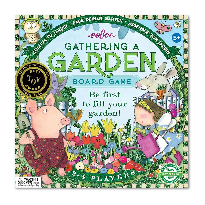 Eeboo Gathering A Garden Board Game 25-pc. Board Game
