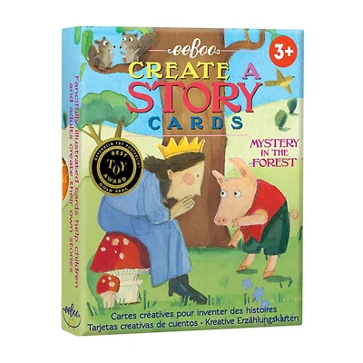 Eeboo Mystery In The Forest Create A Story Pre-Literacy Cards Interactive Toy