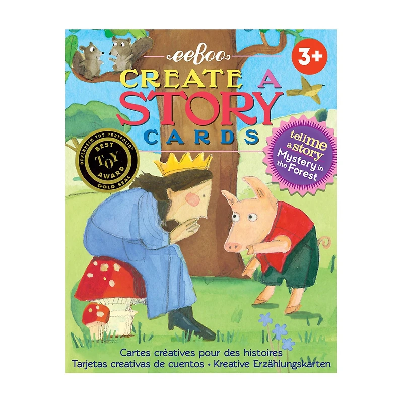 Eeboo Mystery In The Forest Create A Story Pre-Literacy Cards Interactive Toy