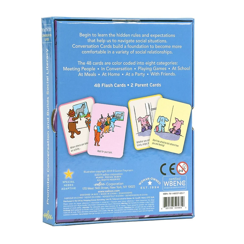 Eeboo What Do I Do? Conversation Flashcards 50-pc. Card Game