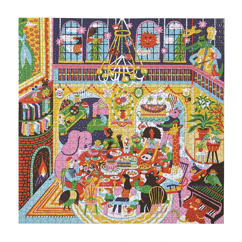 Eeboo Piece And Love Family Dinner Night 1000 Piece 1000-pc. Puzzle