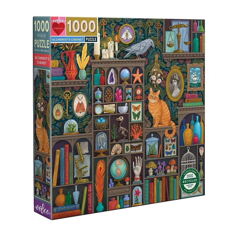Eeboo Piece And Love Alchemist Cabinet 1000 Piece By Illustrator Vasilisa Romanenko 1000-pc. Puzzle