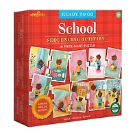 Eeboo Ready To Go Puzzle - School - Sequencing Activity 10-pc. Puzzle
