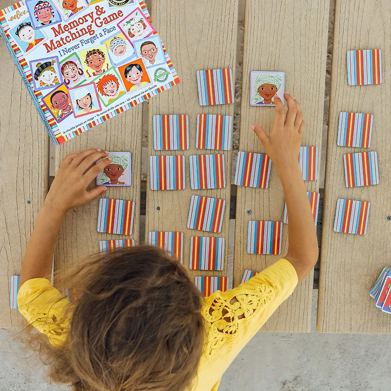 Eeboo I Never Forget A Face Memory And Matching Game 48-pc. Puzzle
