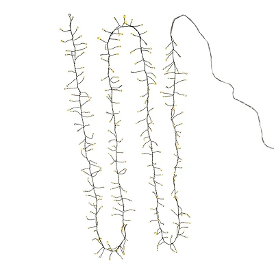 Kurt Adler 240-Light Twinkle Cool White LED LED Cluster Garland with Green Wire
