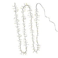 Kurt Adler 240-Light Twinkle Cool White LED LED Cluster Garland with Green Wire