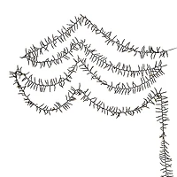 Kurt Adler 480-Light 16-Foot Connectable Warm White LED Cluster Garland