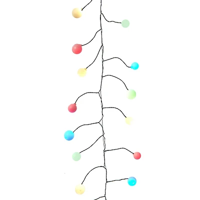 Kurt Adler 100-Light 8-Foot Multicolored LED Bead Cluster Garland