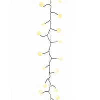 Kurt Adler 100-Light 8-Foot Warm White LED Bead Cluster Garland