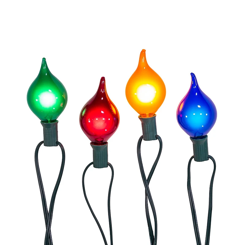 Kurt Adler UL 10-Light G45 Multicolor Teardrop Light Set