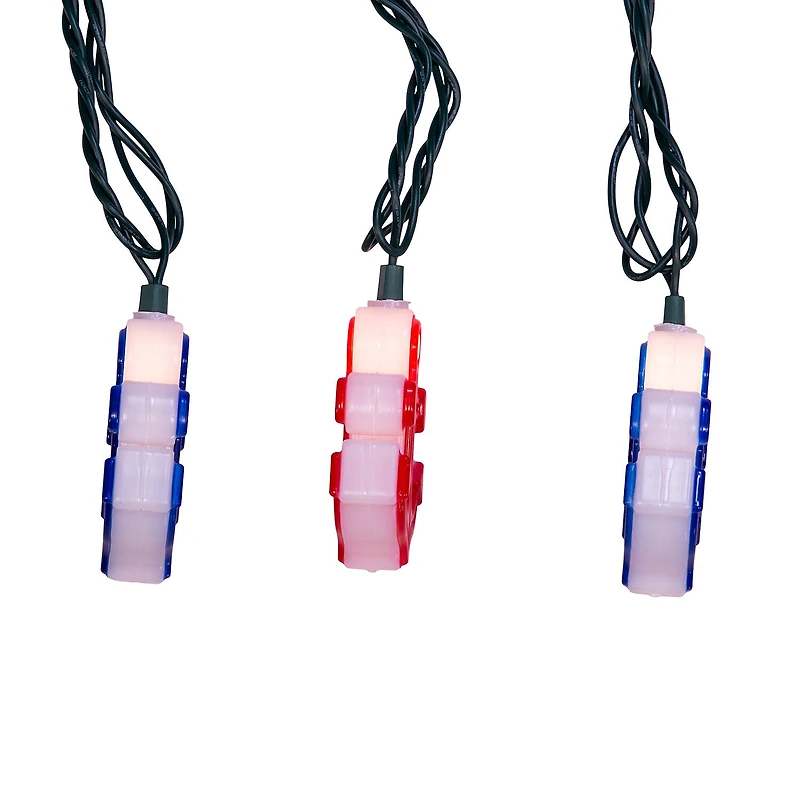 Kurt Adler UL 10-Light Red and Blue Anchor Light Set