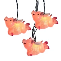 Kurt Adler UL 10-Light Flying Pig Light Set