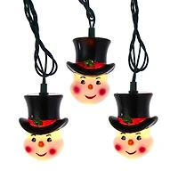Kurt Adler UL 10-Light Snowman Head Light Set