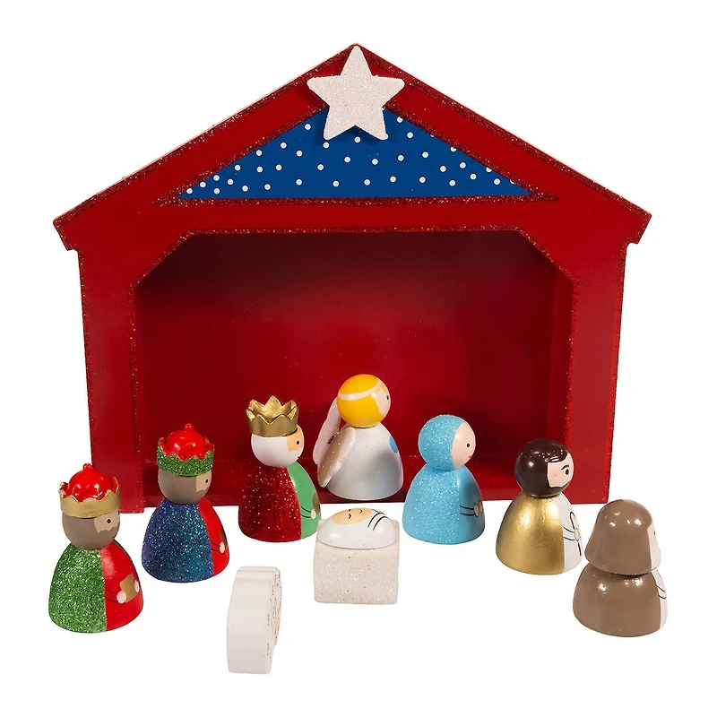 Kurt Adler 10-pc. Nativity Set