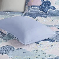 Intelligent Design Bliss Reversible 100% Cotton Quilt Set With Throw Pillows