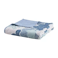 Intelligent Design Bliss Reversible 100% Cotton Quilt Set With Throw Pillows