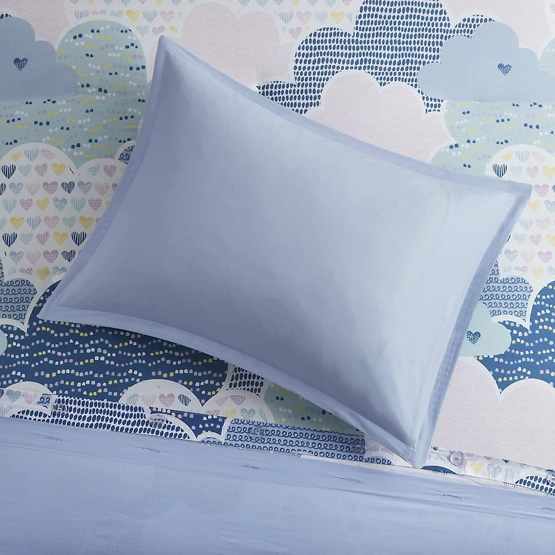 Intelligent Design Bliss 100% Cotton Duvet Cover Set with Decorative Pillows