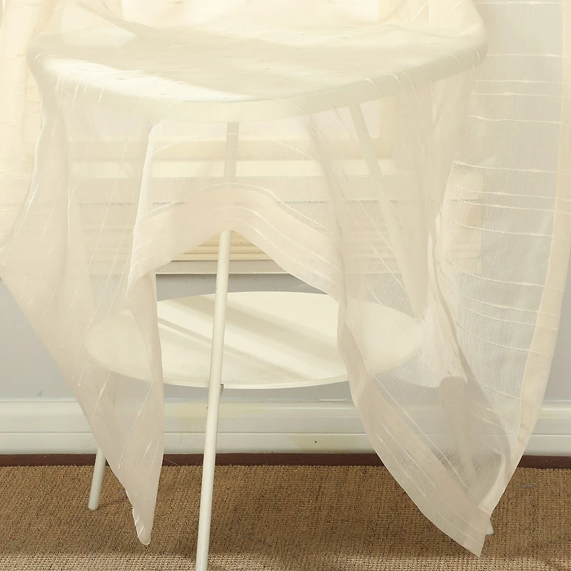 Stratford Park Jenna Rod Pocket Sheer Set of 2 Curtain Panel